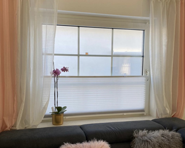 Pleated blind Kyoto Perl Platinum