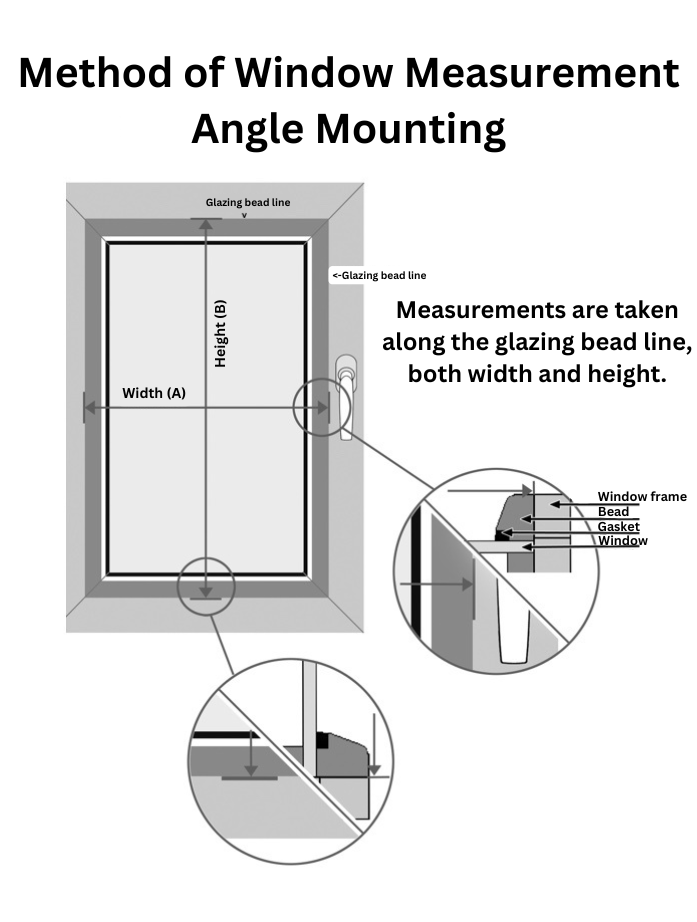 Measuring angle assembly