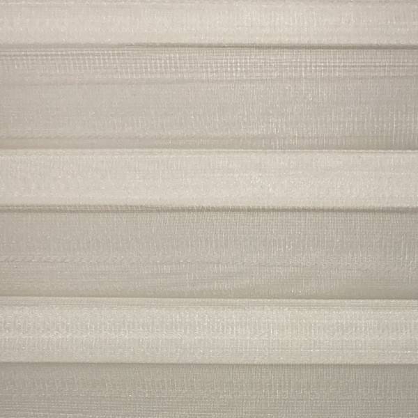 Pleated blind Boston transparent cream-white