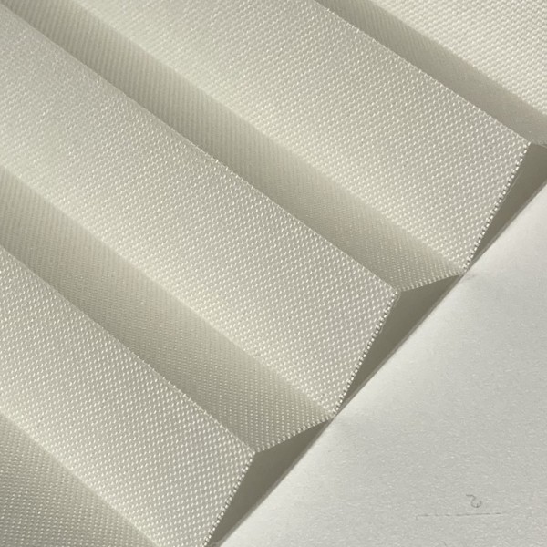 Pleated blind Samba smoke-white
