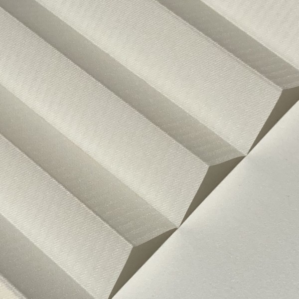 Pleated blind Royal Perl White