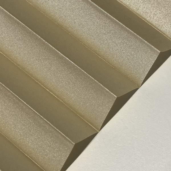 Pleated blind Vegas Metallic Gold