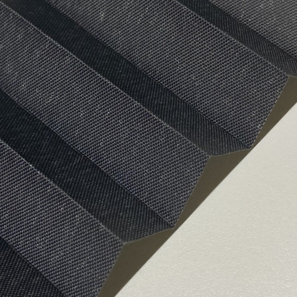 Pleated blind Samba pearl anthracite