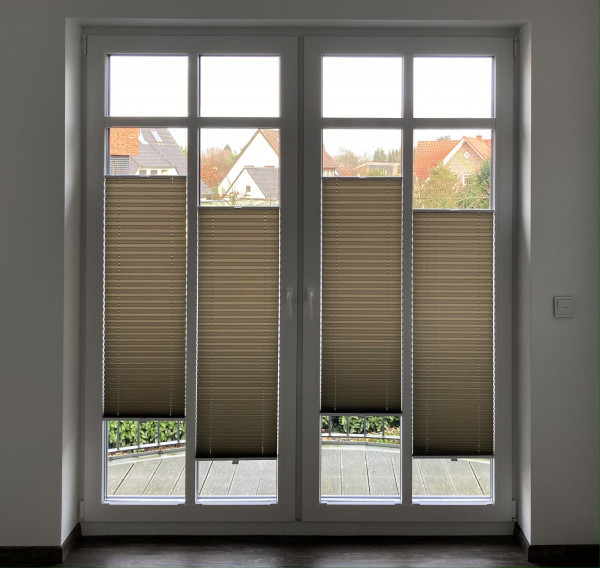 Pleated blind Vegas Metallic Silverstone