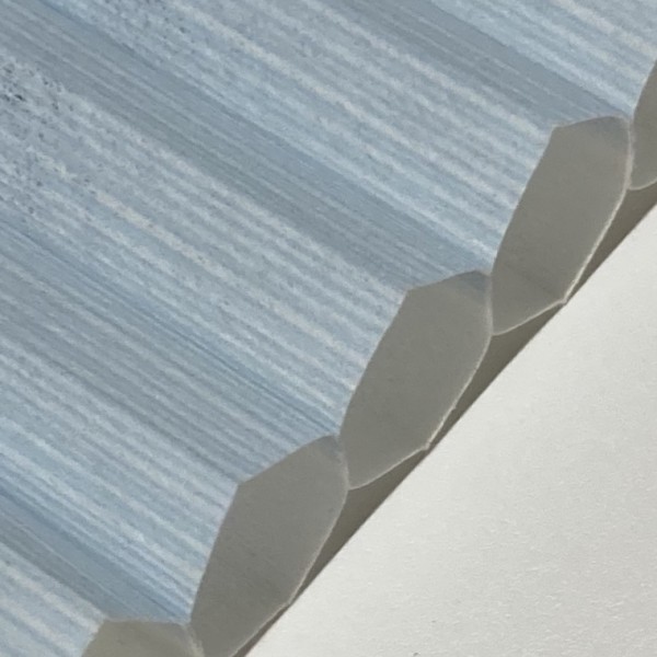 Honeycomb pleated blind Zorba Blue