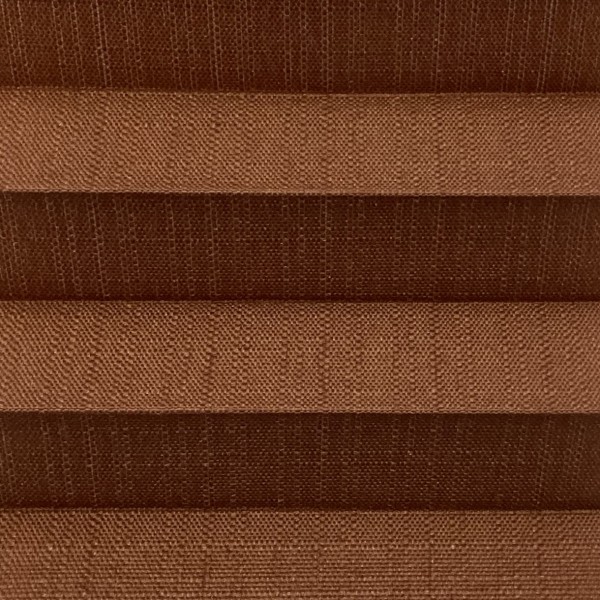 Pleated blind Marica chestnut brown