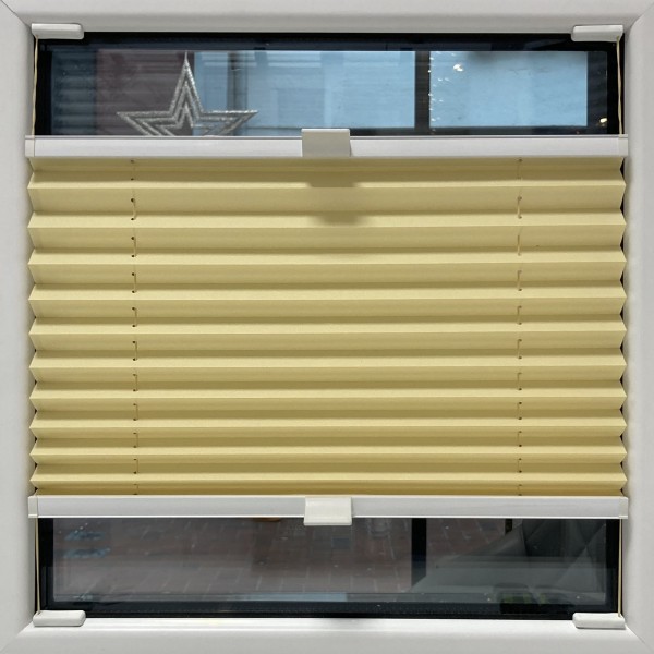 Pleated blind Kyoto pearl saffron