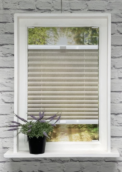 Pleated blind Sahara light beige