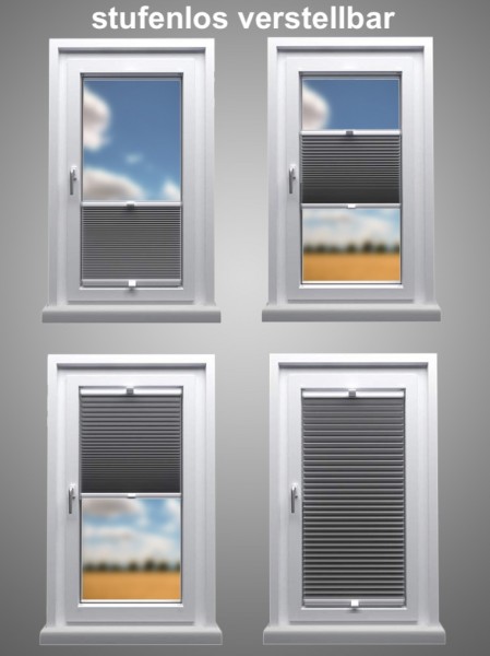 Pleated blind Vegas Metallic Gold