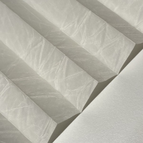 Pleated blind Crush pearl old-white