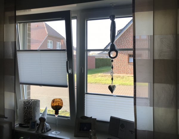 Pleated blind Sina light gray