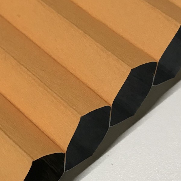 Honeycomb pleated blind 100% blackout Soft Orange