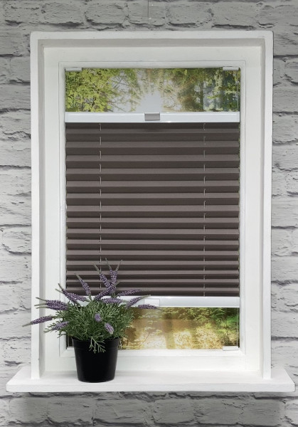 Pleated blind Crush-Light Brown