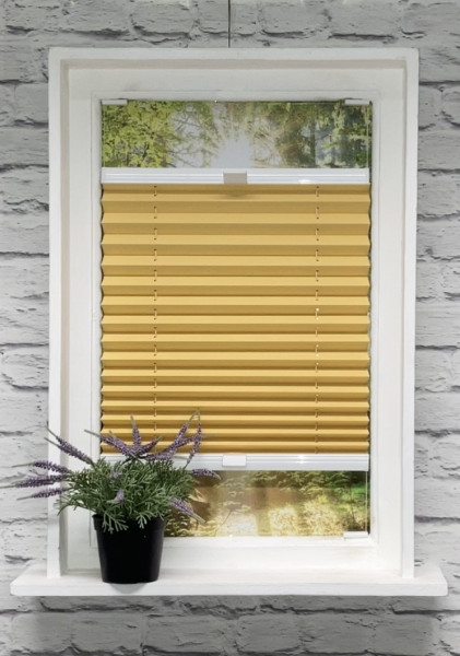 Pleated blind Sunset Blackout Yellow