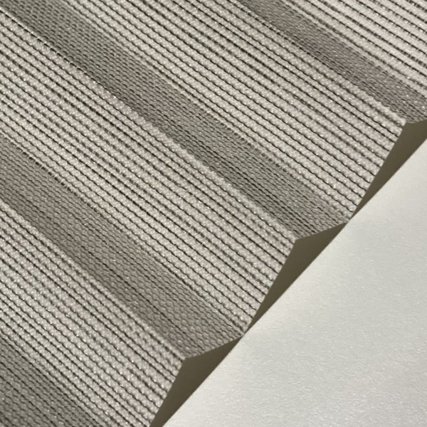 Pleated blind Mina white-grey