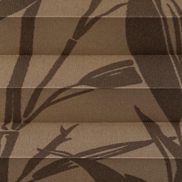 Pleated blind papyrus cocoa