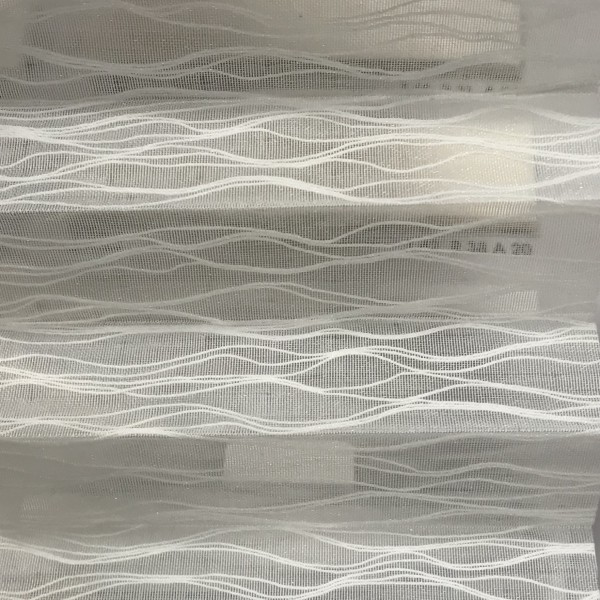 Pleated blind Ballet Transparent White