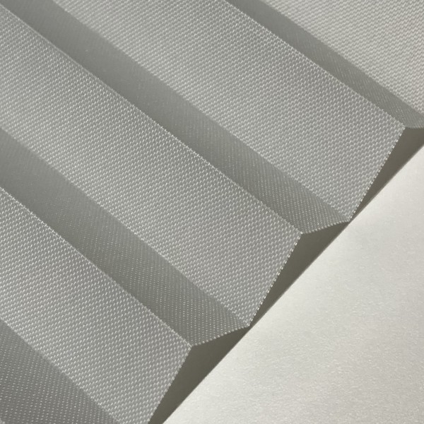 Pleated blind Samba Pearl Light grey