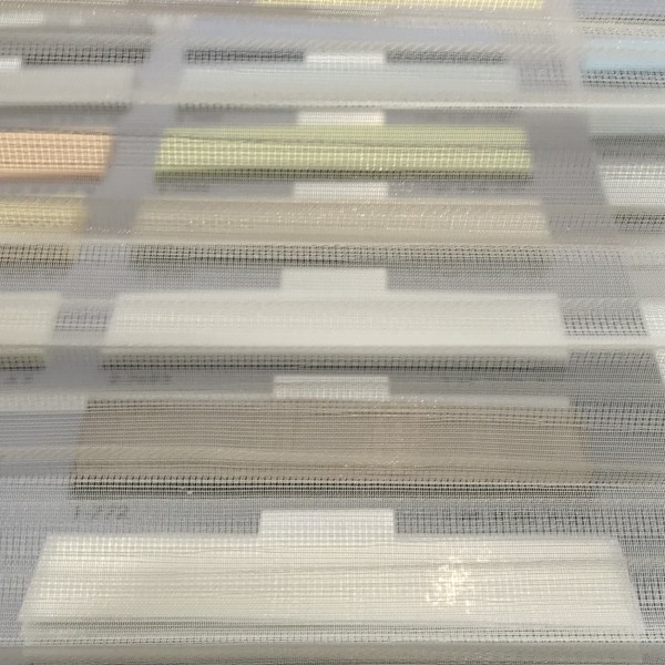 Pleated blind Boston transparent cream-white