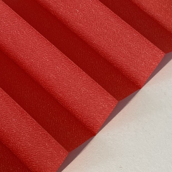 Pleated blind Kyoto Perl red