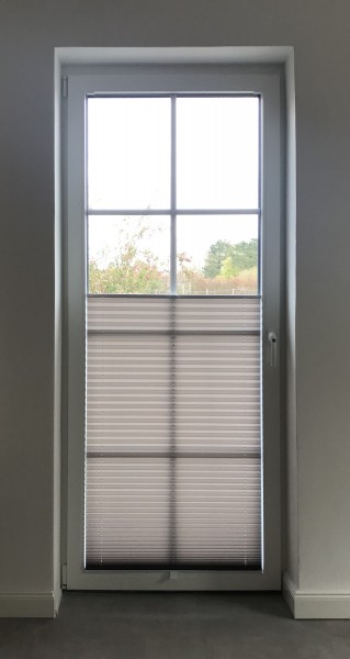 Pleated blind Kyoto Perl steel-grey