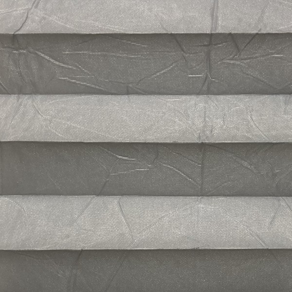 Pleated blind Crush pearl silver-grey
