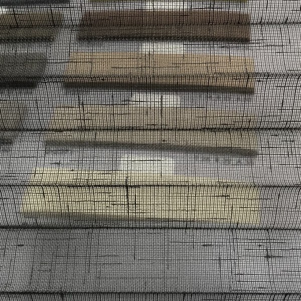 Pleated blind Transparent Jazz Black