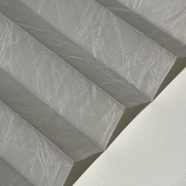 Pleated blind Crush Perl light gray