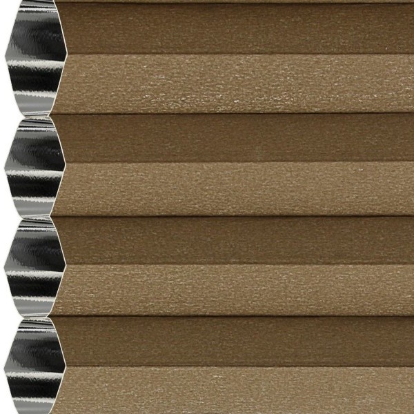 Honeycomb pleated blind 100% blackout Soft Brown