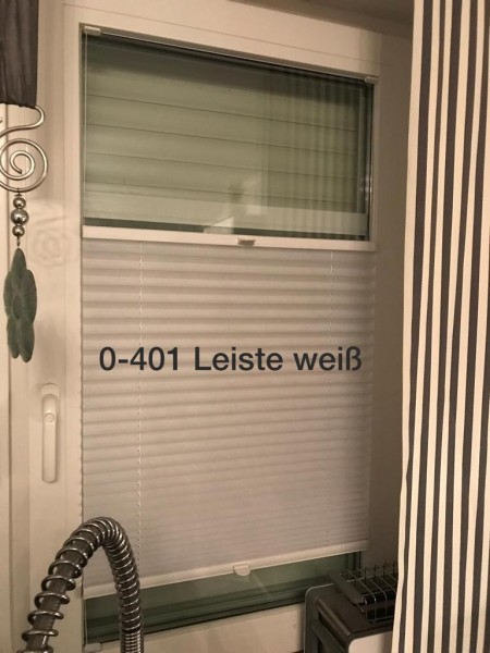 Pleated blind Crush-Light snow white