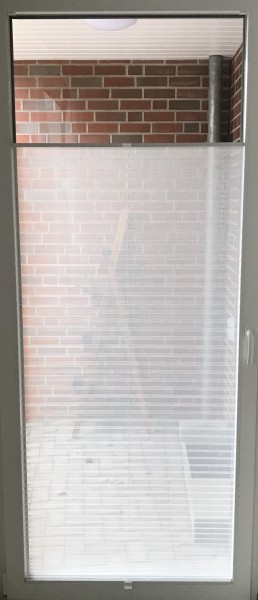 15mm slim pleated blind Crush Perl old-white