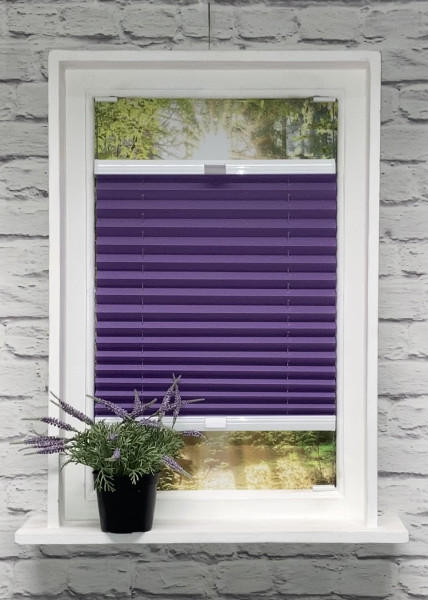 Pleated blind Kyoto pearl blueberry