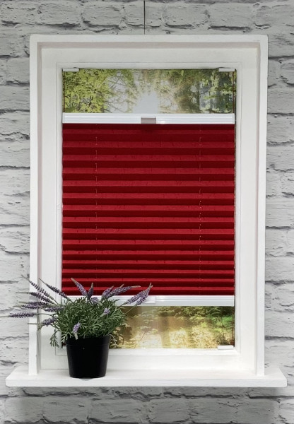 Pleated blind Crush Perl Exclusive Red