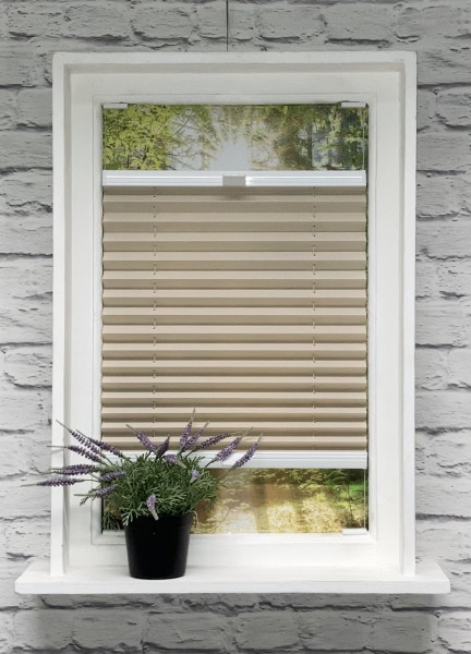 Pleated blind Samba Perl light beige