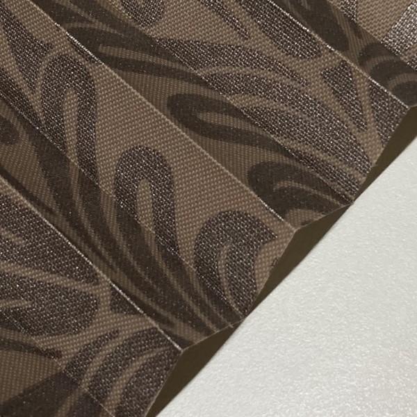 Pleated blind Oriental Metallic Cocoa