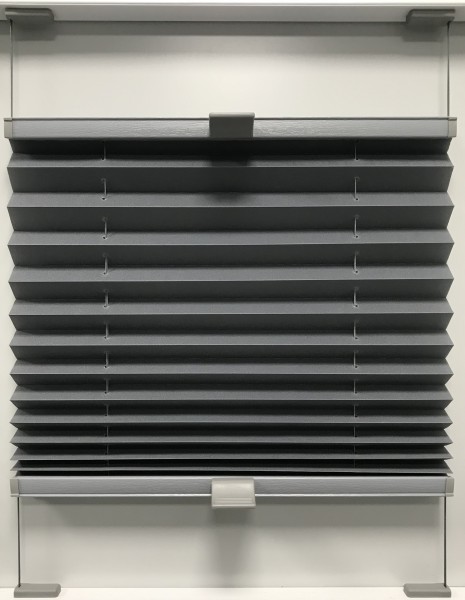Pleated blind Sina dark gray