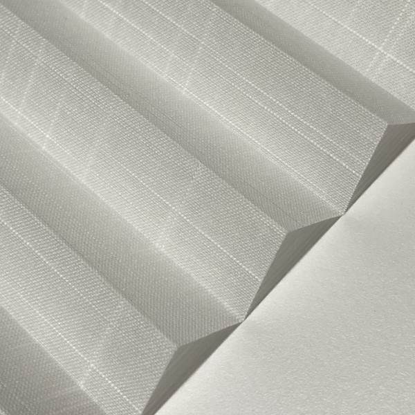 Pleated blind Waltz Transparent White