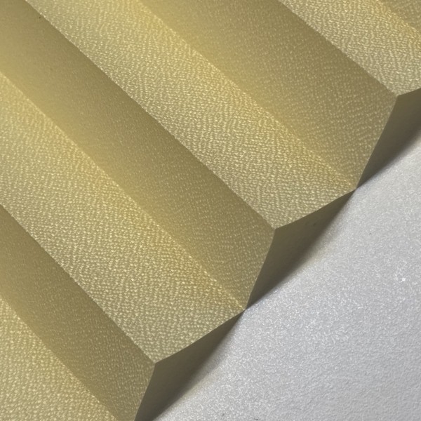 Pleated blind Kyoto pearl saffron