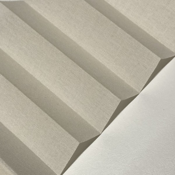 Pleated blind Flamenco cream