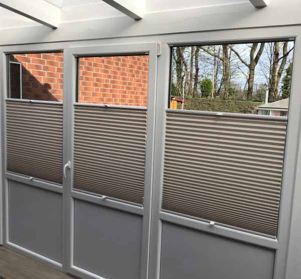 Pleated blind Kyoto Perl copper