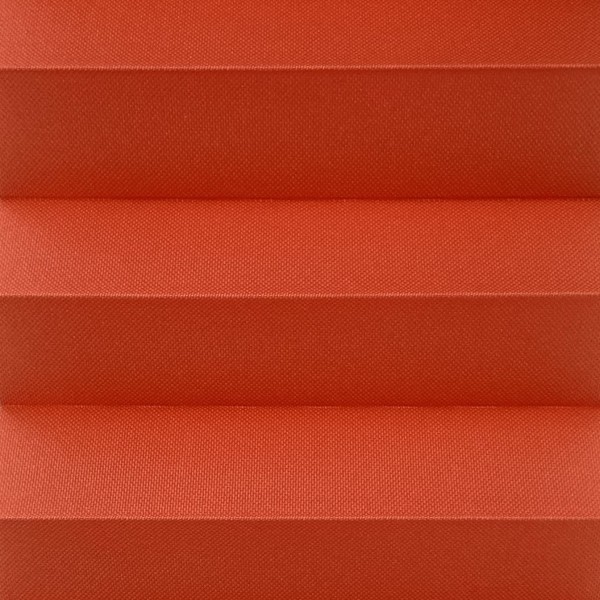 Pleated blind Sina brick red