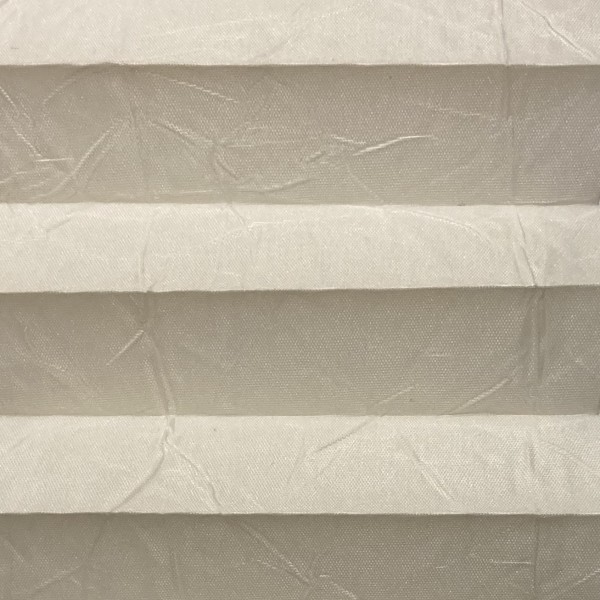 Pleated blind Crush Perl cream-white