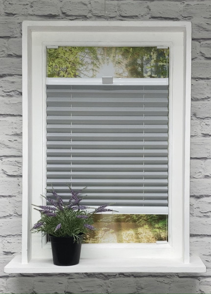 Pleated blind Samba Pearl Light grey