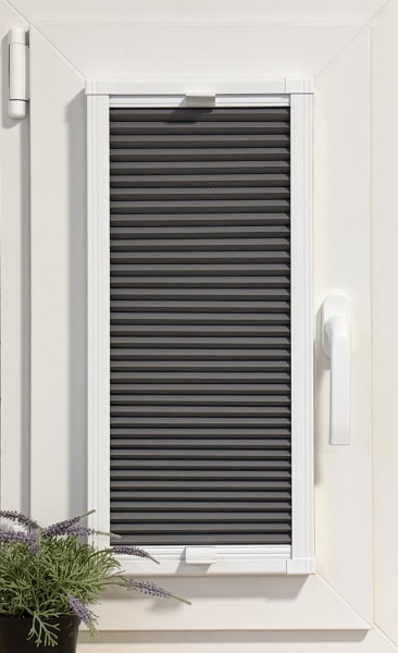 Honeycomb pleated blind 100% blackout Soft dark gray