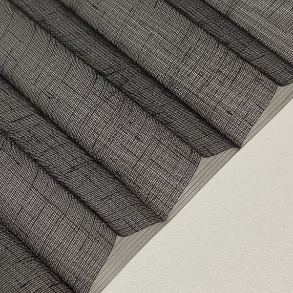 15mm Slim pleated blind Crush Perl Cappuccino