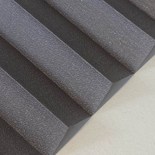 15mm Slim pleated blind Kyoto Perl steel-grey