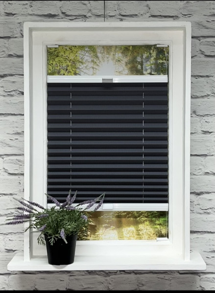 Pleated blind Royal Perl dark gray