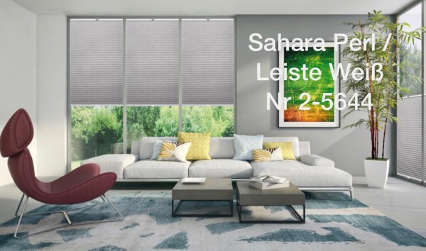 Pleated blind Sahara pearl anthracite