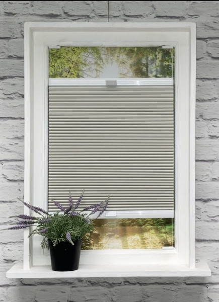 Honeycomb pleated blind Zorba Blackout cream