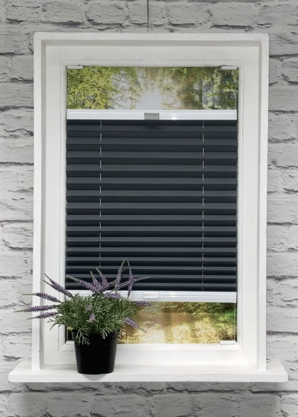 Pleated blind Kyoto Perl dark gray